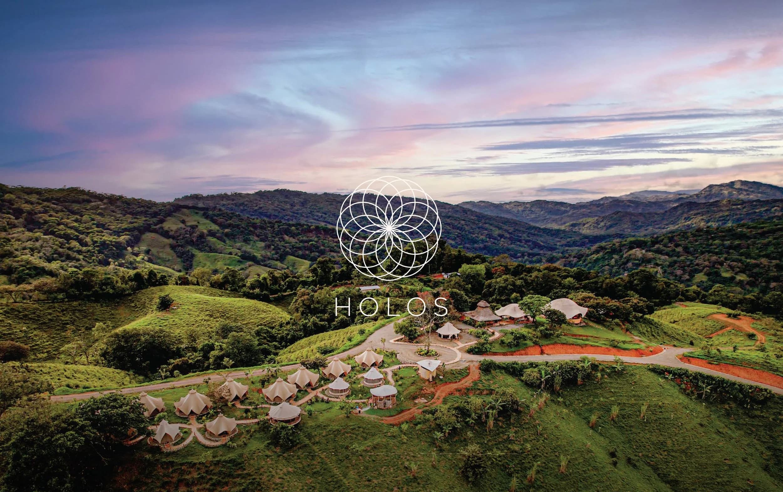 The Holos venue on the ridge above the Diamante Valley