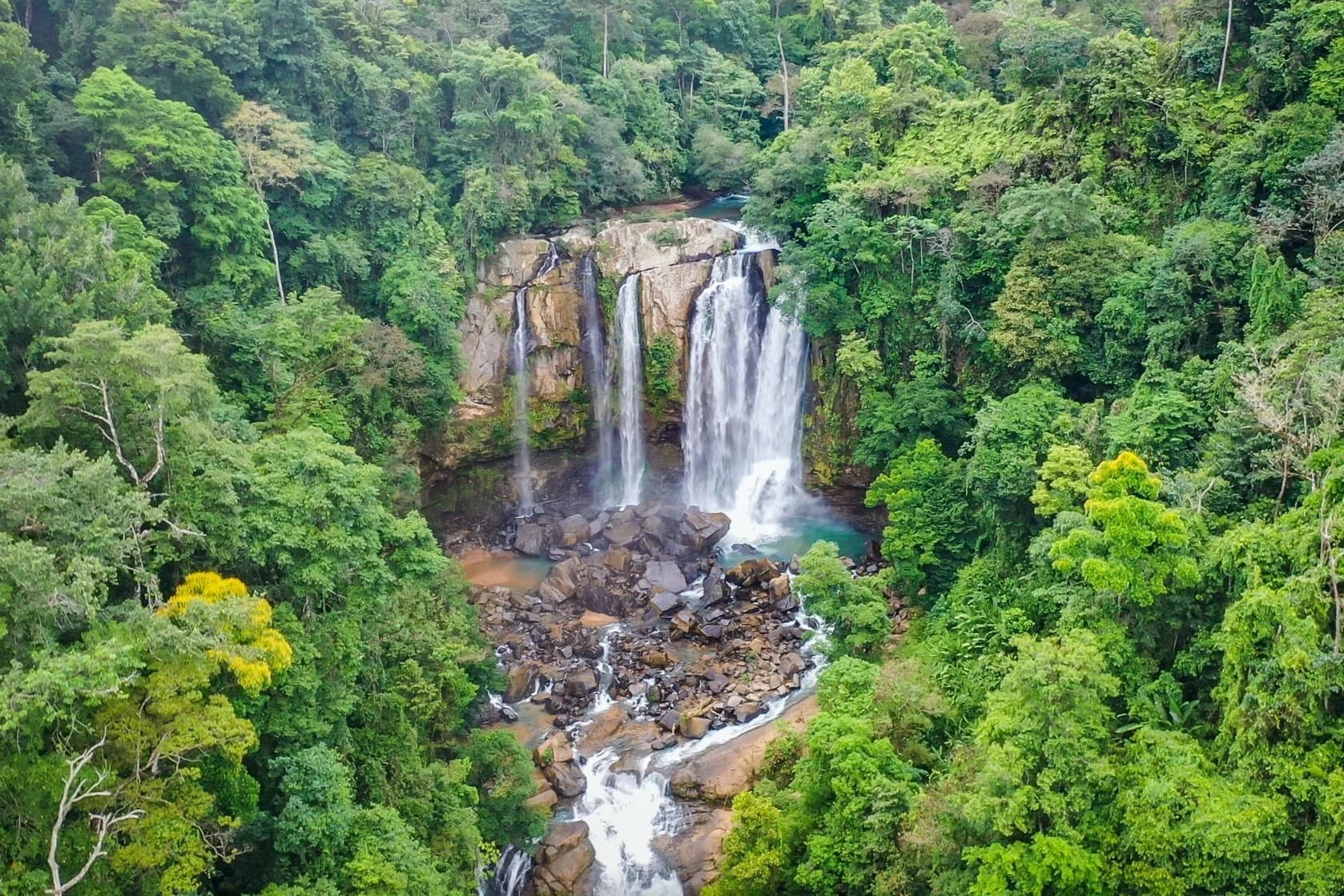 Waterfall and jungle at Holos